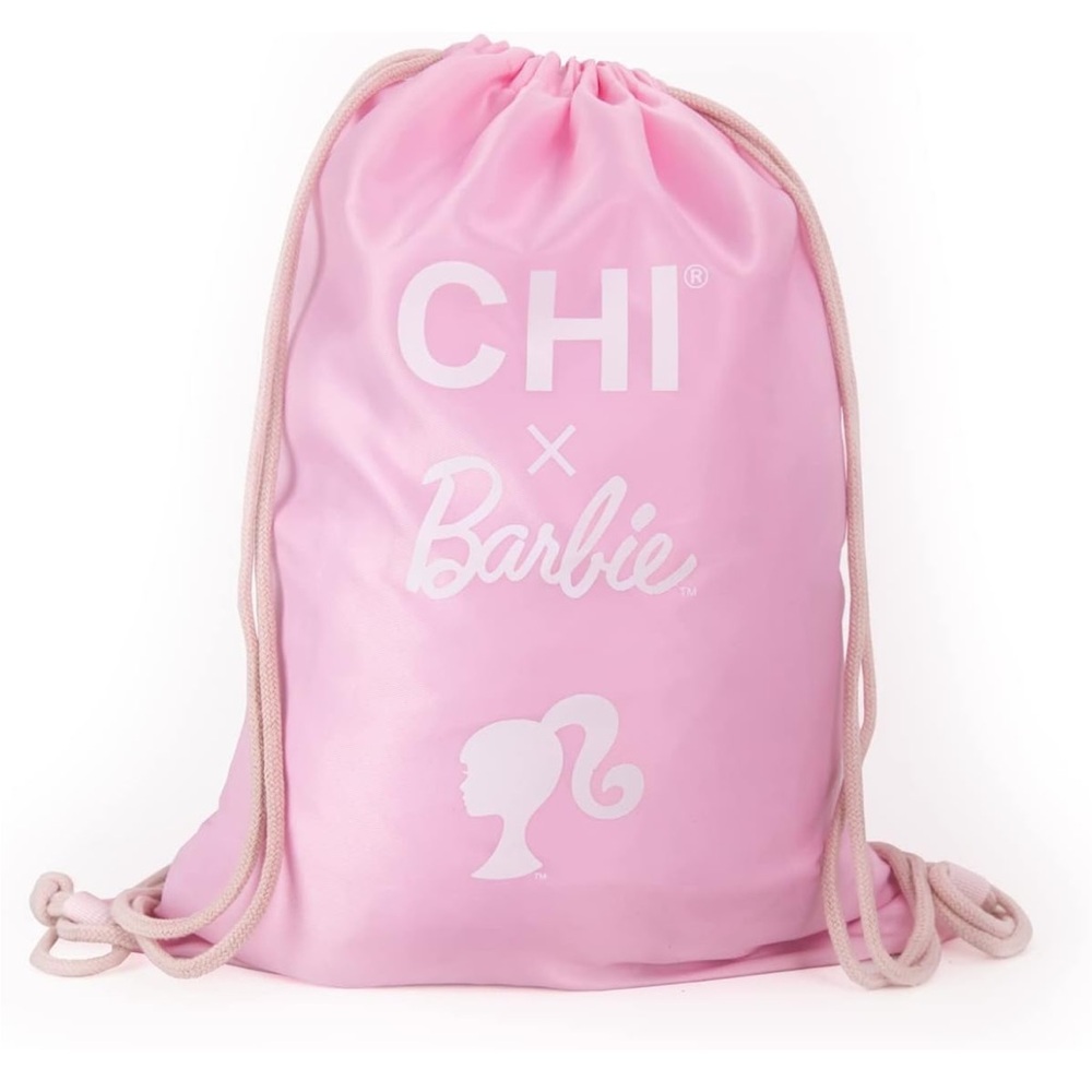 CHI x Barbie Pink Drawstring Backpack Bag